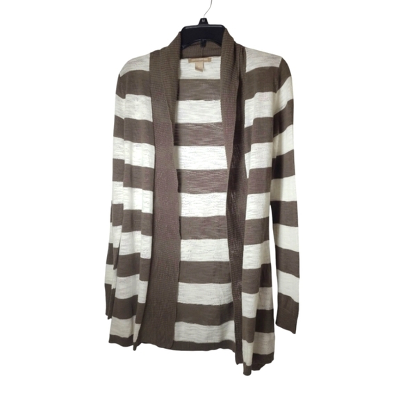 Banana Republic Striped Drape Front Open Knit Cardigan Sweater Size XS - Picture 1 of 5